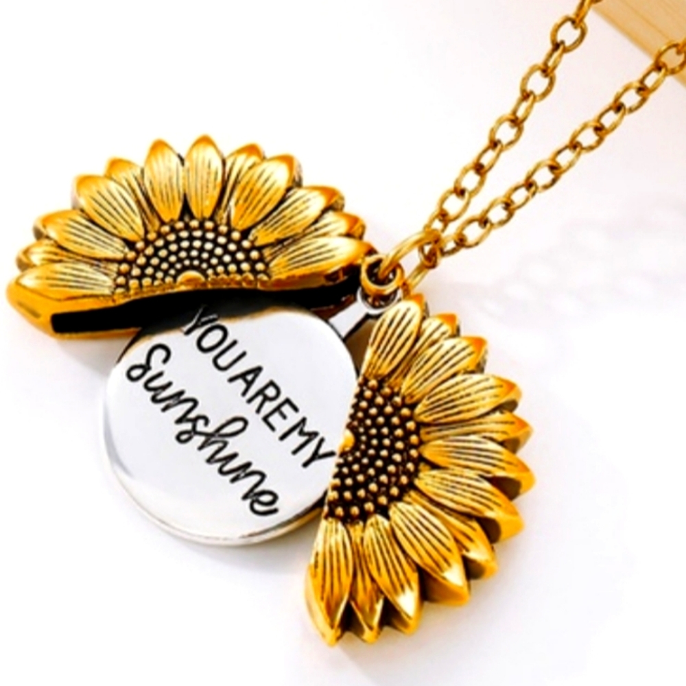 You are my sunshine charm necklace